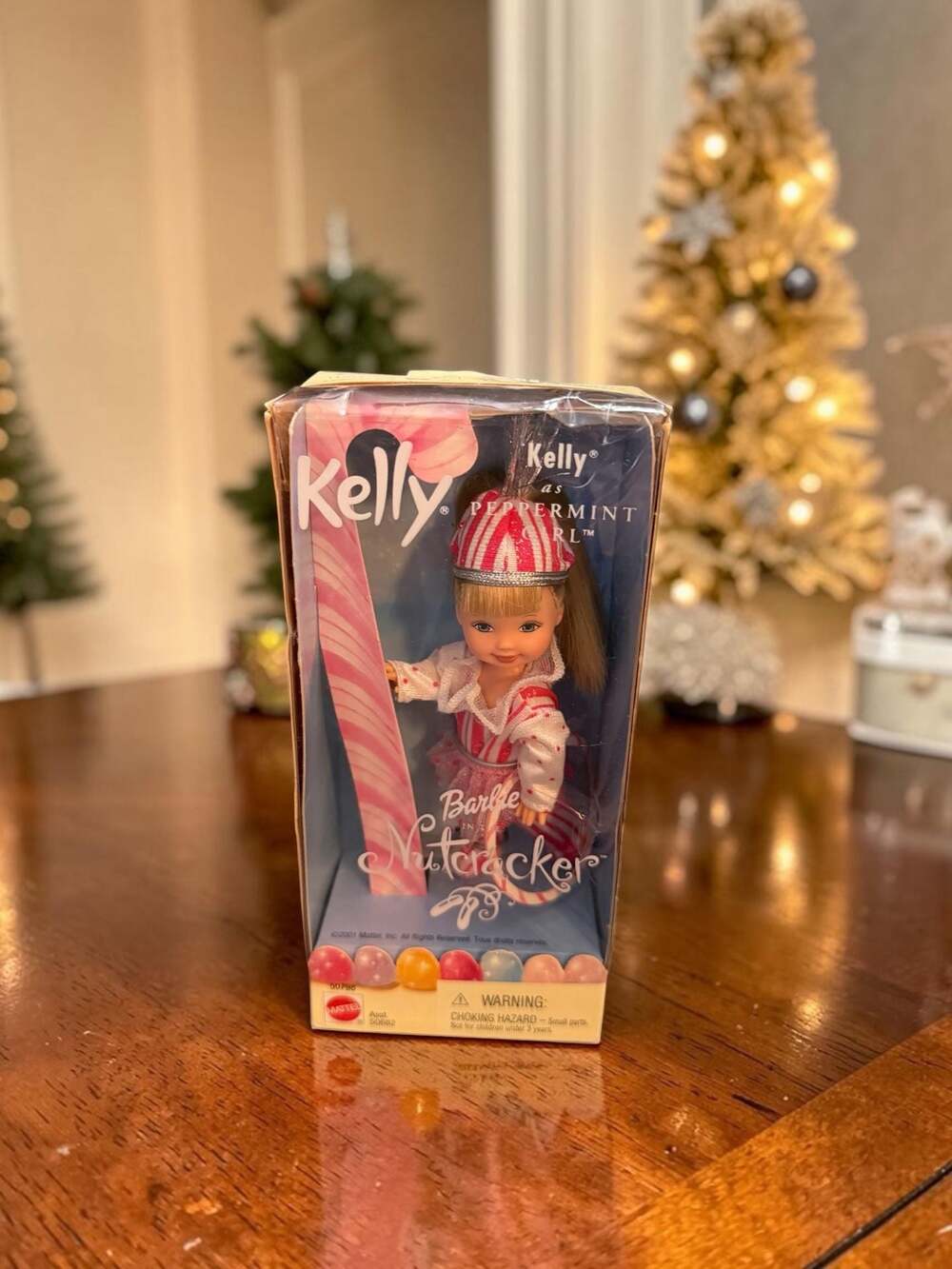 2001 Mattel Kelly as Peppermint Girl Barbie in the Nutcracker Doll